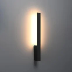 Online MyMobel Sollux Aplique LAHTI S negro 3000K 3000K