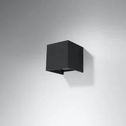 Outlet MyMobel Sollux Aplique LUCA negro LED IP54 3000K