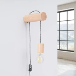 New MyMobel Sollux Aplique NIMBI E27 con interruptor N/A
