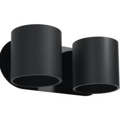 Clearance MyMobel Sollux Aplique ORBIS 2 negro