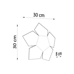 Sale MyMobel Sollux Aplique PENTA blanco