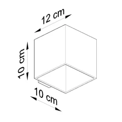 Best MyMobel Sollux Aplique QUAD hormigón