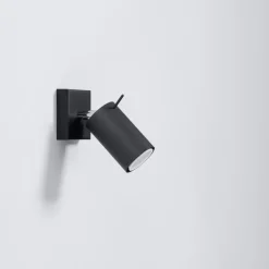 Outlet MyMobel Sollux Aplique RING negro un interruptor