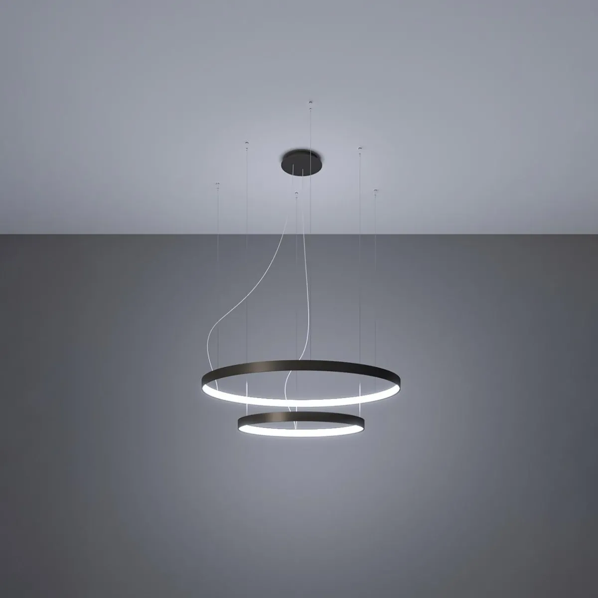 Clearance MyMobel Sollux Araña RIO 2 55/78 negro LED 4000K 4000K