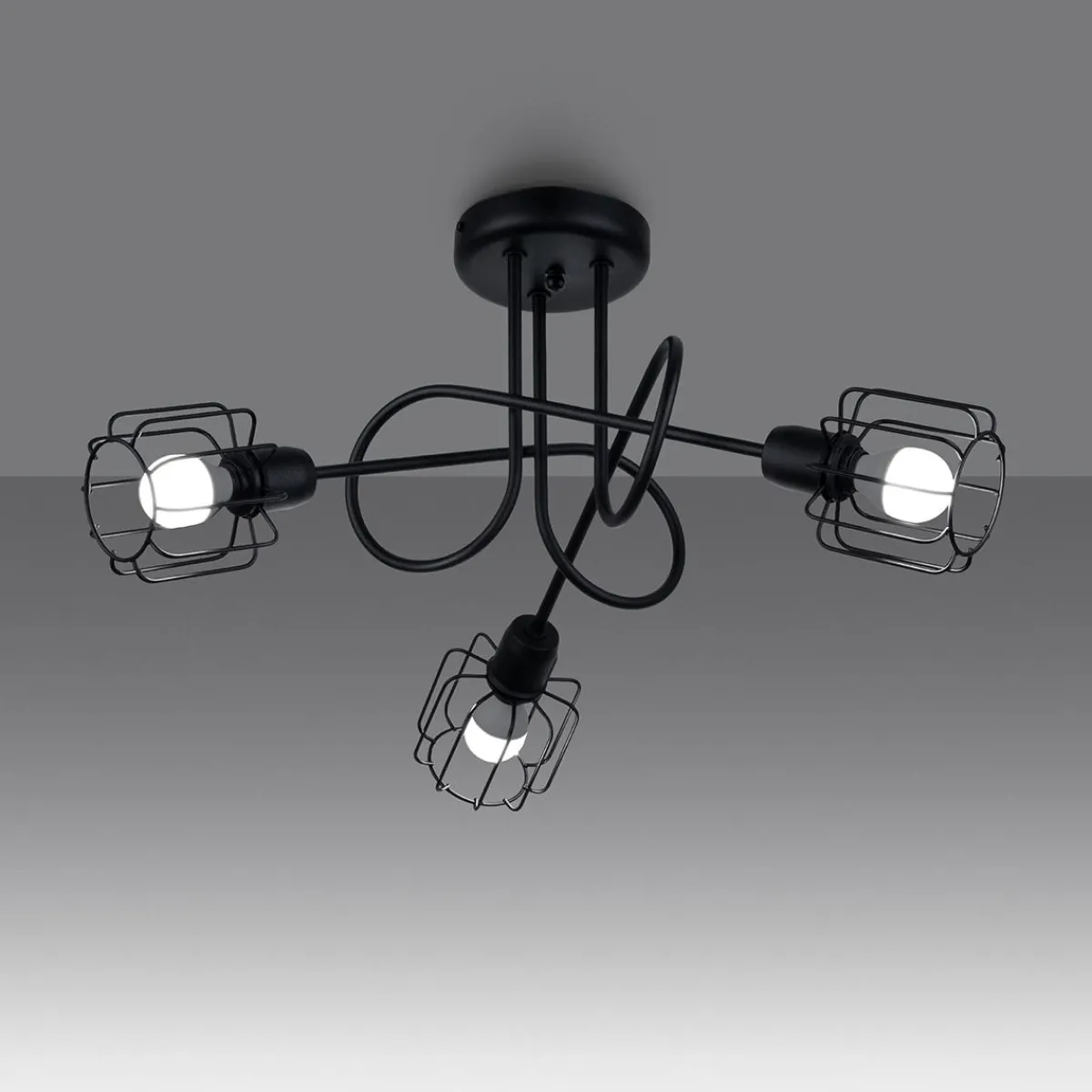 Outlet MyMobel Sollux Lámpara BELUCI 3S negra