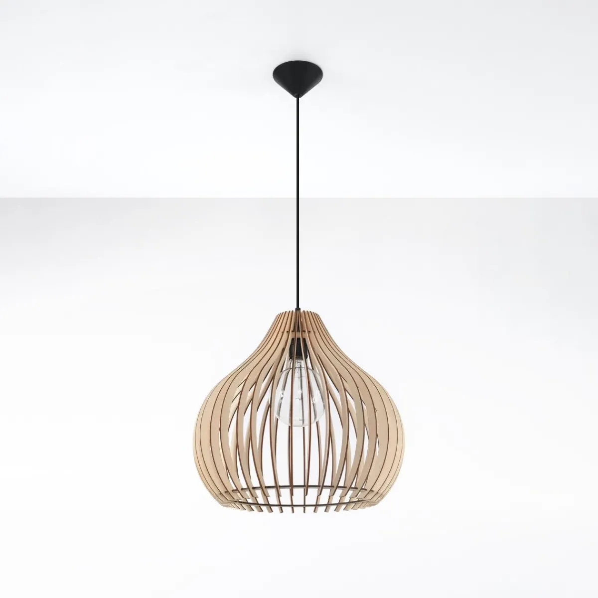 Hot MyMobel Sollux Lámpara colgante APRILLA madera