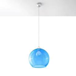 Discount MyMobel Sollux Lámpara colgante BALL azul