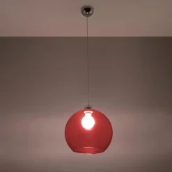 Clearance MyMobel Sollux Lámpara colgante BALL roja