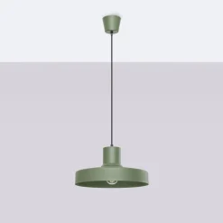 Clearance MyMobel Sollux Lámpara colgante BILO verde oliva No aplicable