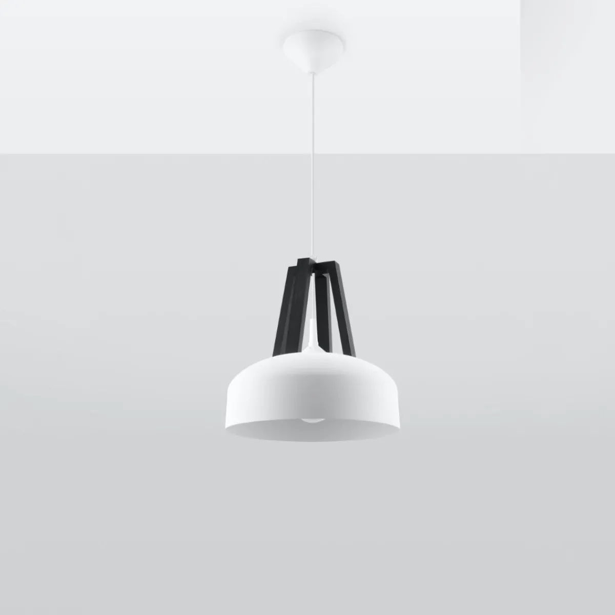 New MyMobel Sollux Lámpara colgante CASCO blanco/negro