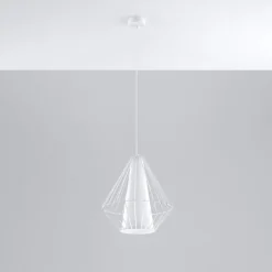 Hot MyMobel Sollux Lámpara colgante DEMI blanca