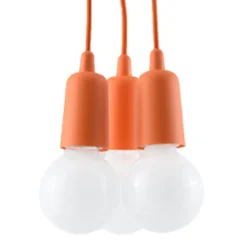 Fashion MyMobel Sollux Lámpara colgante DIEGO 3 naranja