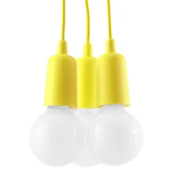 Clearance MyMobel Sollux Lámpara colgante DIEGO 3 amarillo