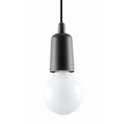 Outlet MyMobel Sollux Lámpara colgante DIEGO 1 negro