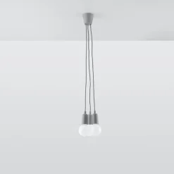 Fashion MyMobel Sollux Lámpara colgante DIEGO 3 gris