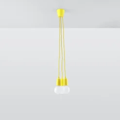 Clearance MyMobel Sollux Lámpara colgante DIEGO 3 amarillo