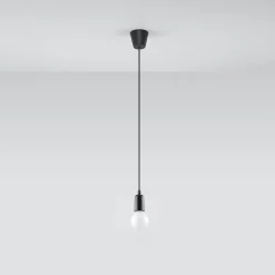 Outlet MyMobel Sollux Lámpara colgante DIEGO 1 negro