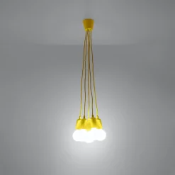 Hot MyMobel Sollux Lámpara colgante DIEGO 5 amarillo