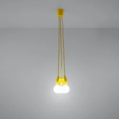 Clearance MyMobel Sollux Lámpara colgante DIEGO 3 amarillo