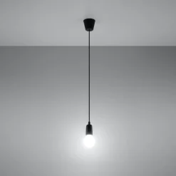 Outlet MyMobel Sollux Lámpara colgante DIEGO 1 negro