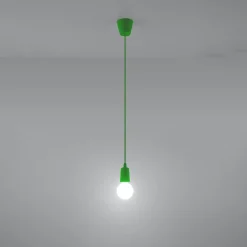 Hot MyMobel Sollux Lámpara colgante DIEGO 1 verde