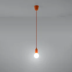 Sale MyMobel Sollux Lámpara colgante DIEGO 1 naranja
