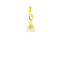 Hot MyMobel Sollux Lámpara colgante DIEGO 5 amarillo