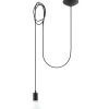 Hot MyMobel Sollux Lámpara colgante EDISON 1 negro