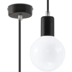 Best MyMobel Sollux Lámpara colgante EDISON negra