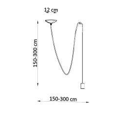 Hot MyMobel Sollux Lámpara colgante EDISON 1 negro