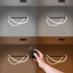 Outlet MyMobel Sollux Lámpara colgante GALAKSE 84 negro LED 2700-6500K 2700-6500K