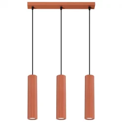 Discount MyMobel Sollux Lámpara colgante KARBON 3L rojo ocre N/A
