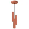 Fashion MyMobel Sollux Lámpara colgante KARBON 3P rojo ocre N/A