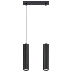 Sale MyMobel Sollux Lámpara colgante KARBON 2 negra N/A