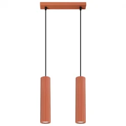 Online MyMobel Sollux Lámpara colgante KARBON 2 rojo ocre N/A