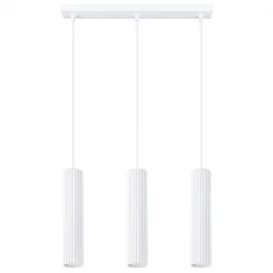 Fashion MyMobel Sollux Lámpara colgante KARBON 3L blanca N/A