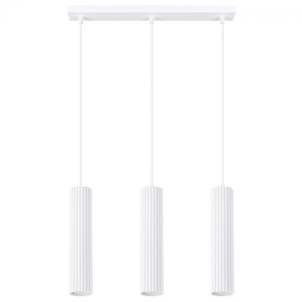 Fashion MyMobel Sollux Lámpara colgante KARBON 3L blanca N/A