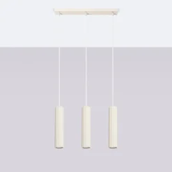 Discount MyMobel Sollux Lámpara colgante KARBON 3L beige N/A