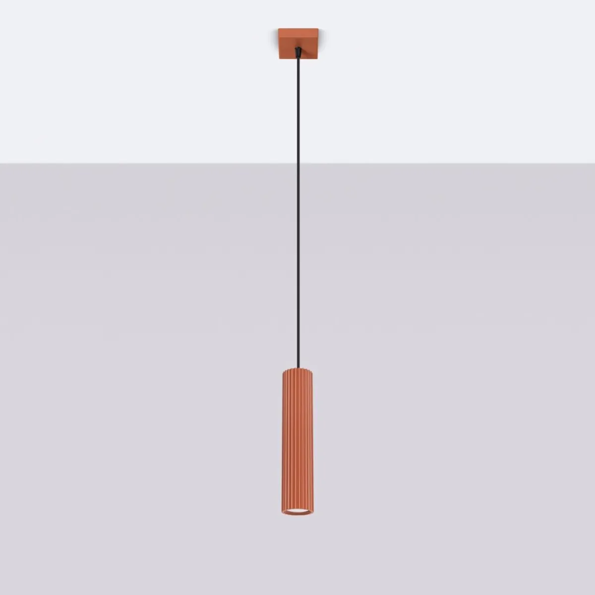 Hot MyMobel Sollux Lámpara colgante KARBON 1 rojo ocre N/A