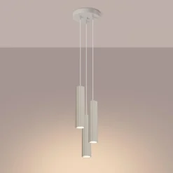 Outlet MyMobel Sollux Lámpara colgante KARBON 3P beige N/A