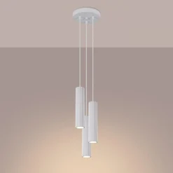 Best MyMobel Sollux Lámpara colgante KARBON 3P blanca N/A