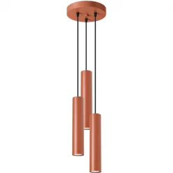 New MyMobel Sollux Lámpara colgante LAGOS 3P rojo ocre N/A