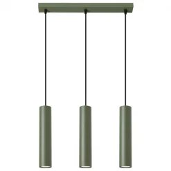 Discount MyMobel Sollux Lámpara colgante LAGOS 3L verde oliva N/A