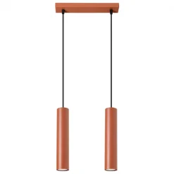 Hot MyMobel Sollux Lámpara colgante LAGOS 2 rojo ocre N/A