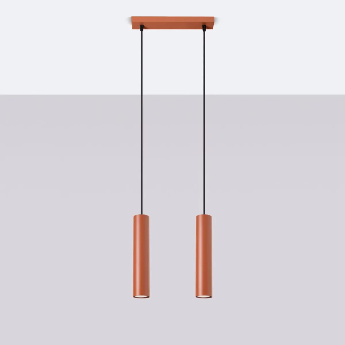 Hot MyMobel Sollux Lámpara colgante LAGOS 2 rojo ocre N/A
