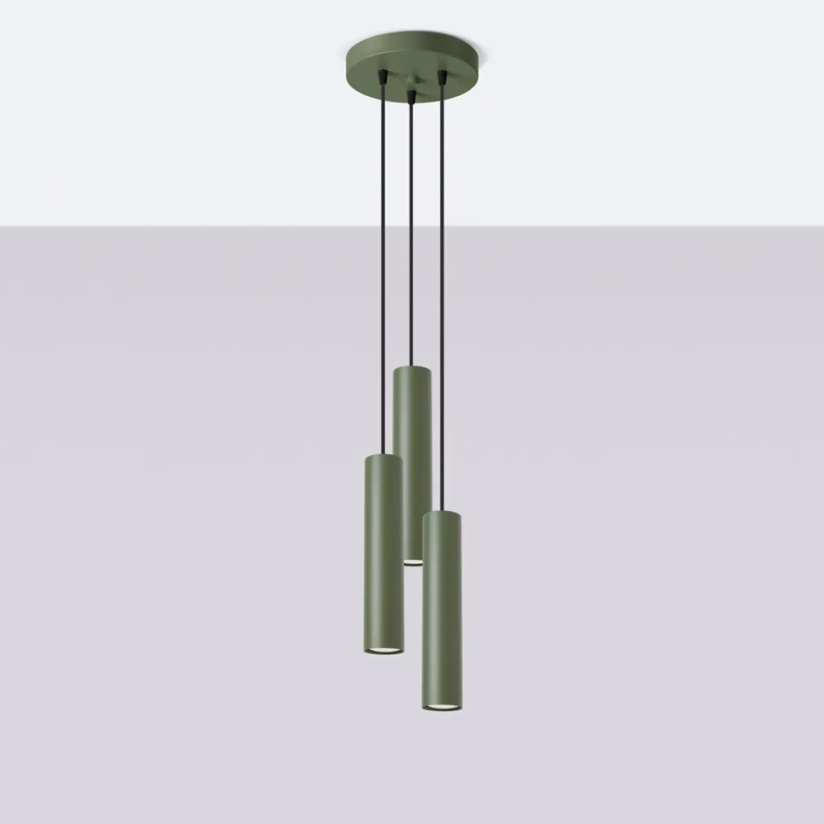 Sale MyMobel Sollux Lámpara colgante LAGOS 3P verde oliva N/A