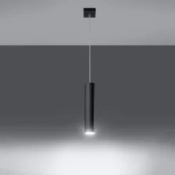 Online MyMobel Sollux Lámpara colgante LAGOS 1 negro