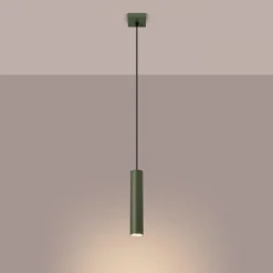Clearance MyMobel Sollux Lámpara colgante LAGOS 1 verde oliva N/A