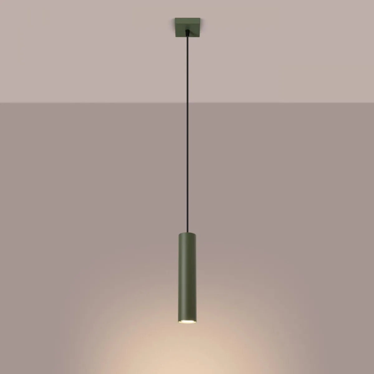 Clearance MyMobel Sollux Lámpara colgante LAGOS 1 verde oliva N/A