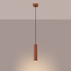 Best MyMobel Sollux Lámpara colgante LAGOS 1 rojo ocre N/A